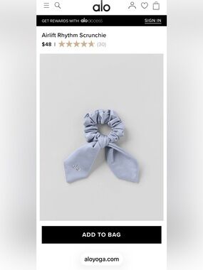 ALO Yoga Winter Frost Scrunchie